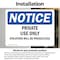 Signmission Private Use Only Violators Prosecuted OSHA Notice Sign, Vinyl Decal, 10in W x 7in L, 2PK OS-2PACK-NS-D-710-L-16427 - alternate 5